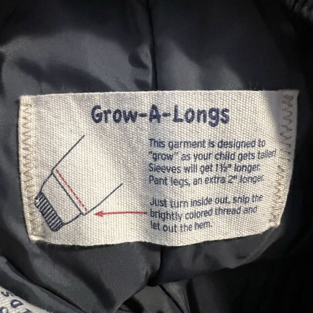 Lands End Kids Snow Pants 14S Squall Grow Along - Picture 4 of 7